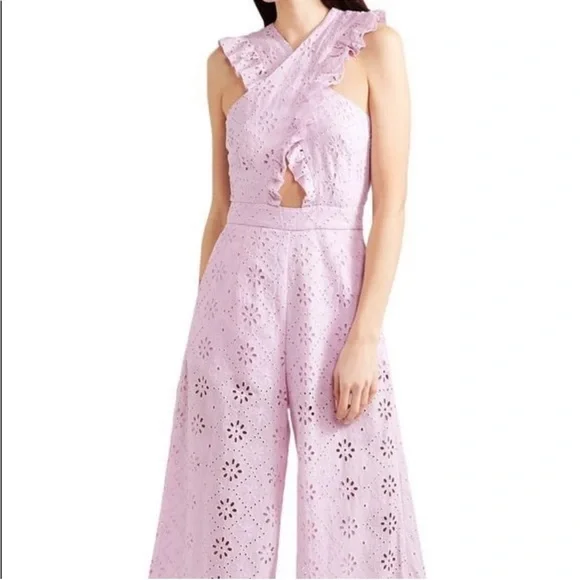 ALICE MCCALL LIMONADA RUFFLED JUMPSUIT IN LILAC